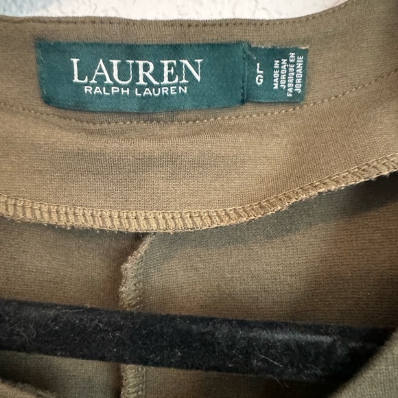 Lauren Ralph Lauren Lace Up Neck T-Shirt Tunic Dress Green Size LG - Picture 4 of 7